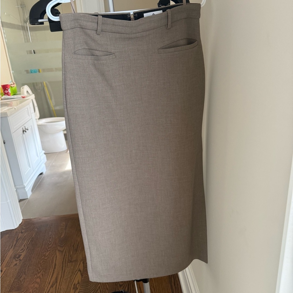 Babaton Classic Taupe Pencil Skirt